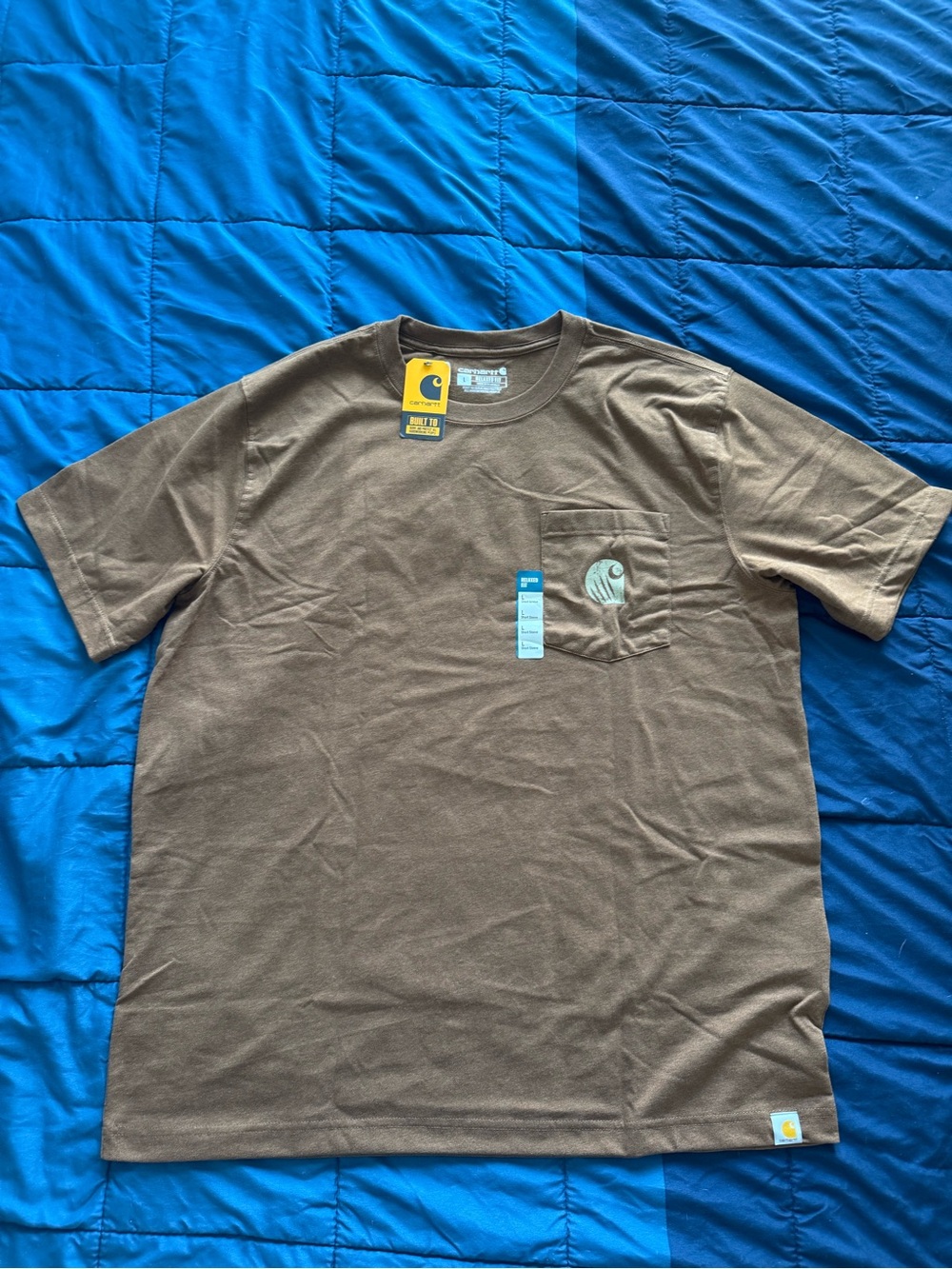 Carhartt Men’s Brown Short-Sleeve Pocket Tee